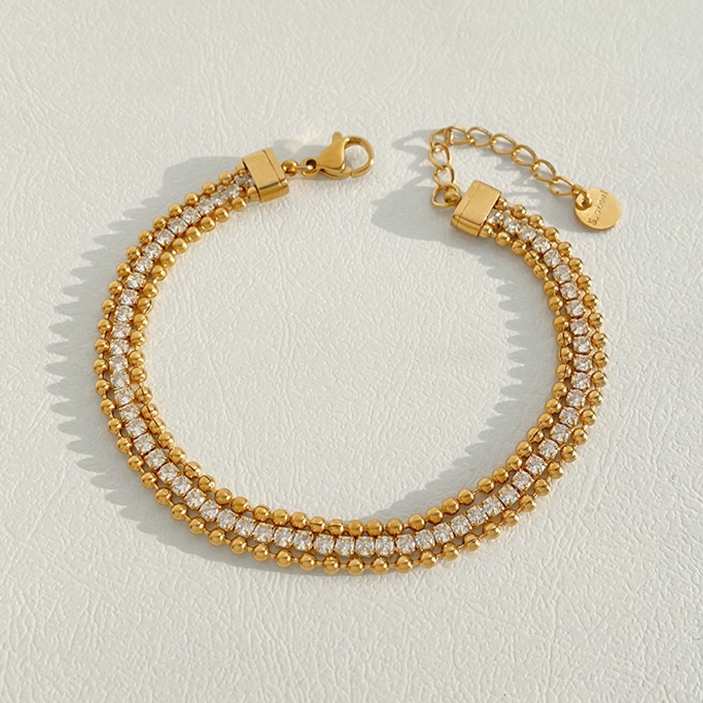 18K GOLD PLATED Diamond Bracelet